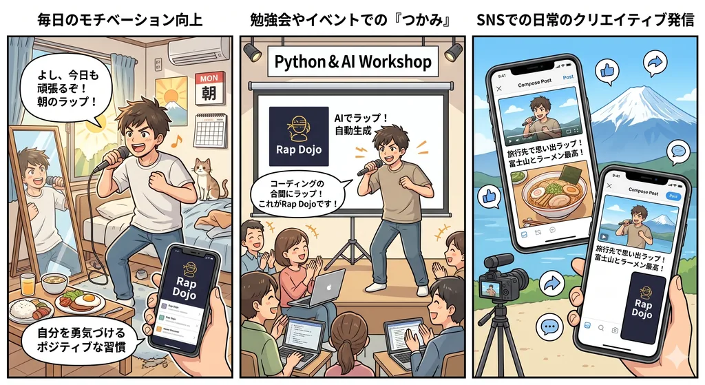 日常生活・イベント・SNSでの活用実例