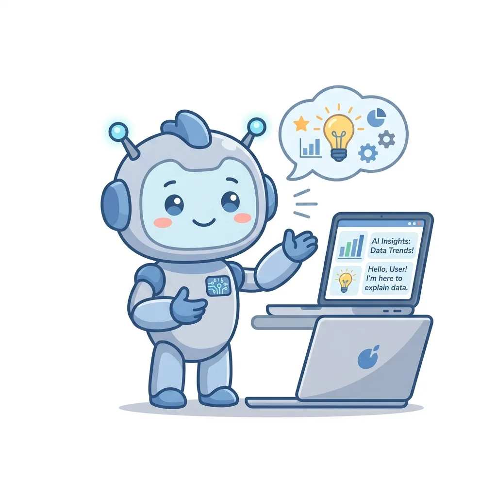 An AI assistant character image generated by Nano Banana