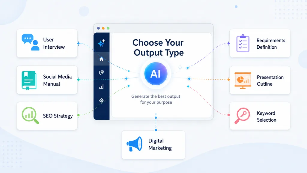 Available AI output type options